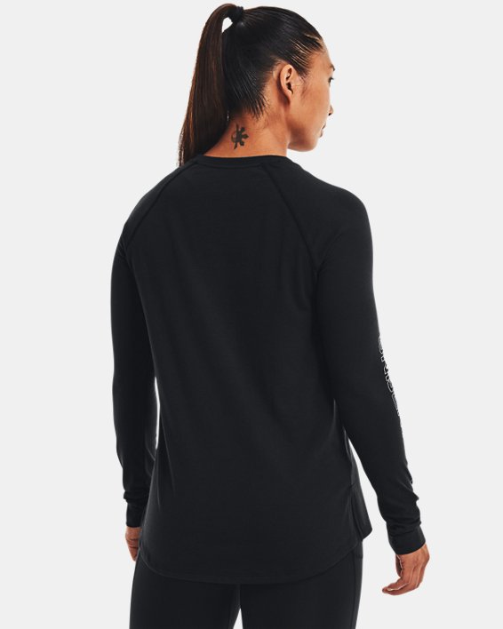 Women's UA Branded Long Sleeve, Black, pdpMainDesktop image number 1
